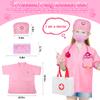 33Pcs Pet Doctor Kit for Toddlers - Dress Up Costume & Pretend Doctor Play Set with Cat Toy, Stethoscope, Portable Pet Vet Roleplay Toy, Christmas Birthday Gifts for Ages 3 4 5 6-8 Year Old Boys Girls view 3