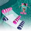 2-Pack Swimming Pool Float, Multi-Purpose Inflatable Pool Hammock (Saddle, Lounge Chair, Drifter), Water Hammock Lounge, (Navy Blue,Pink) view 1