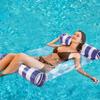 2-Pack Swimming Pool Float, Multi-Purpose Inflatable Pool Hammock (Saddle, Lounge Chair, Drifter), Water Hammock Lounge, (Navy Blue,Pink) view 3