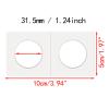 250 Pieces 2" x 2" Cardboard Coin Flips Coin Holders Mylar Coin Flips for Colletors Coin Collection Supplies for Half Dollar (31.5mm) view 2
