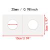 250 Pieces 2" x 2" Cardboard Coin Flips Coin Holders Mylar Coin Flips for Colletors Coin Collection Supplies for Quarter (25mm) view 2