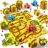 Beby Buty 48PCS Puzzle Racer Car Track Set Toys for Kids, Toys Gifts for 3 4 5 Year Old Boys, Puzzle Racer Kids Car Track Set Ages 3-5 4-6, 3 4 5 Year Old Boys view 1