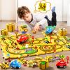 Beby Buty 48PCS Puzzle Racer Car Track Set Toys for Kids, Toys Gifts for 3 4 5 Year Old Boys, Puzzle Racer Kids Car Track Set Ages 3-5 4-6, 3 4 5 Year Old Boys view 2
