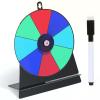 6 Inch Prize Wheel -Wheel Spinning Prize Wheel- 8 Slots Color Small Tabletop Roulette Spinner of Fortune Spinning Game for Carnival, Party,Tradeshow, Classroom view 1