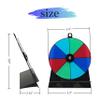 6 Inch Prize Wheel -Wheel Spinning Prize Wheel- 8 Slots Color Small Tabletop Roulette Spinner of Fortune Spinning Game for Carnival, Party,Tradeshow, Classroom view 2