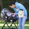 Stroller Organizer Stroller Caddy Cute Bear Pattern Cotton Zipper Closure Stroller Diaper Bag 8.7x3.5x6.3in Universal Stroller Organizer for Napkin, Milk Bottle, Toys view 2