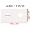 250 Pieces 2" x 2" Cardboard Coin Flips Coin Holders Mylar Coin Flips for Colletors Coin Collection Supplies for Penny, Dime (20.5mm) view 2