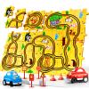 Bennol Puzzle Tracks Car Toys Gifts for 3 4 5 Year Old Boys, 48PCS Puzzle Racer Cars Play Set for Kids Ages 3-5 4-6, Toys Gifts for 3 4 5 Year Old Boys, Puzzle Racer Kids Car Track Set view 1
