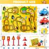Bennol Puzzle Tracks Car Toys Gifts for 3 4 5 Year Old Boys, 48PCS Puzzle Racer Cars Play Set for Kids Ages 3-5 4-6, Toys Gifts for 3 4 5 Year Old Boys, Puzzle Racer Kids Car Track Set view 2