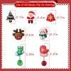 DEVIENG Christmas Clip on Earrings Gift for Kids Teen Girls Hypoallergenic 7 Pairs Sets Optional, Little Girl Cute Christmas Tree Santa Snowman Stockings Elk Small Clip in Earrings Jewelry Gifts view 3