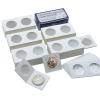 250 Pieces 2" x 2" Cardboard Coin Flips Coin Holders Mylar Coin Flips for Colletors Coin Collection Supplies for Large Dollar (40mm) view 1