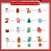 DEVIENG Christmas Clip on Earrings Gift for Kids Teen Girls Hypoallergenic Little Girl Cute Christmas Tree Santa Snowman Stockings Elk Small Clip in Earrings Jewelry Gifts (Clip On Earring-16 Pairs) view 3