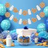 2 Pcs Milk Birthday Party Banner, Monster Happy Birthday Backdrop Garland, Milk and Cookies Baby Shower Decorations for Boys Girls view 2