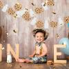 2 Pcs Milk Birthday Party Banner, Monster Happy Birthday Backdrop Garland, Milk and Cookies Baby Shower Decorations for Boys Girls view 3