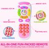 JOYIN Baby Learning Phone and Remote Toy for Toddler, Pink Smartphone Toys with Music for Infants, Kids, Holiday Stocking Stuffers, Birthday Gift for Girls, Easter Basket Stuffers view 2