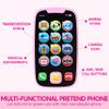 JOYIN Baby Learning Phone and Remote Toy for Toddler, Pink Smartphone Toys with Music for Infants, Kids, Holiday Stocking Stuffers, Birthday Gift for Girls, Easter Basket Stuffers view 4