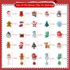 DEVIENG Christmas Clip on Earrings Gift for Kids Teen Girls Hypoallergenic 24 Pairs Sets Optional, Little Girl Cute Christmas Tree Santa Snowman Stockings Elk Small Clip in Earrings Jewelry Gifts view 3