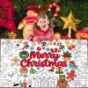 AUGSUN 2 PCS Giant Christmas Coloring Posters, Nativity Large Coloring Poster, Xmas Jumbo Paper Tablecloth Sheets for Kids Christmas Holiday Activities School Party Favors Gift view 2