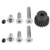 LIZEALUCKY SCX10 Metal Middle Gear Box Assembly RC Car Part Accessory, Upgraded Metal Centre Gearbox Gear Assembly with Motor Mount Model for 1/10 RC Crawler Car view 2
