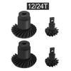 12T/24T 12T/20T Steel Overdrive Helical Axle Gears Bevel Gear Set for FMS 1/24 1/18 RC Crawler FCX18 FCX24 Upgrade Parts (2 Pairs 12/24T) view 2