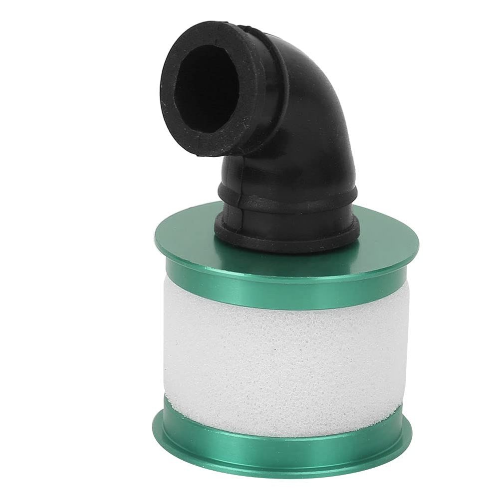 RC Car Air Filter, Sponge Open Aluminium Alloy Car Air Filter, Filter the Impurities in the Air Help Engine Function Smooth and Stable Accessory for RC Car (Green)