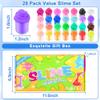 24 Pack Valentine's Day Cards with Butter Slime Toys, Valentines Gifts for Kids 24 Soft and Stretchy Slime, Stress Relief Toys Classroom Exchange Gifts, School Game Prizes Party Favor view 2