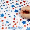 Patriotic Stickers, 900 PCS 4th of July Stickers, Glitter Red White Blue Star Sticker, American Flag Independence Day Veterans Day Sticker Decal for DIY Crafts Postcards Party Decoration view 4