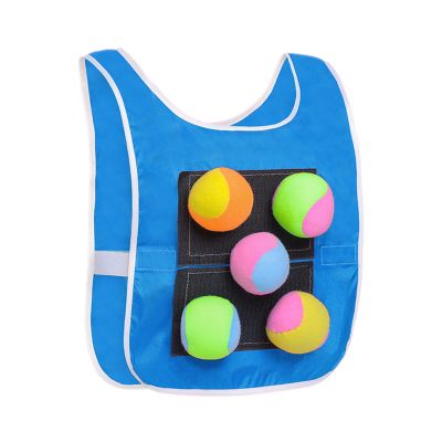 Gilet Appiccicoso - Set da gioco Dodgeball, Gioco bersagli lancio giochi Con 5 palline - Giochi da giochi Giocattolo, interazione genitore-figlio Oggetti di Scena per giochi all'ap