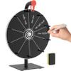 12 Inch 10 Slots Prize Wheel Spinner with Stand, Spinning Wheel for Prizes with Dry Erase Marker & Eraser, Portable Spin Wheel of Fortune Game Roulette Wheel for Home Parties, Carnival, Trade Show view 1