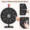 12 Inch 10 Slots Prize Wheel Spinner with Stand, Spinning Wheel for Prizes with Dry Erase Marker & Eraser, Portable Spin Wheel of Fortune Game Roulette Wheel for Home Parties, Carnival, Trade Show view 3
