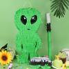 Alien Pinata with Pinata Stick & Hanging Loop Space Alien pinata for Boys and Girls Happy Birthday Decoration Spaceship Themed Party Decoration view 3