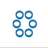 Differential Output Gears PTFE Washer 6X10X0.5mm for Traxxas 1:5 X Maxx 6S 8S / XRT 8S / X Maxx Ultimate 8S / XRT Ultimate 8S / 1:6 Sand Car 8S Upgrades - Blue view 1
