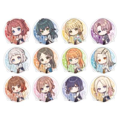Bell House Gakuen Idol Master Trading Can Badge 1 Box Diameter 2.2 inches (57 mm), Made of Tin