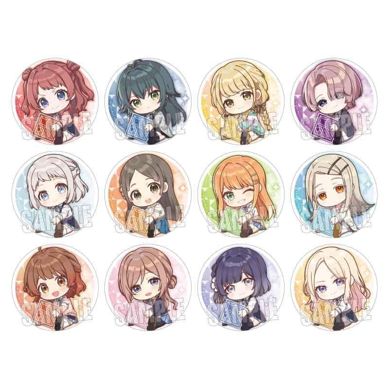 Bell House Gakuen Idol Master Trading Can Badge 1 Box Diameter 2.2 inches (57 mm), Made of Tin