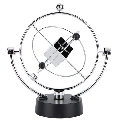 GRCFUMO Magnetic Swing Kinetic Orbital Craft Desk Decoration, Electroplating Kinetic Orbital Craft, Perpetual Motion Desk Sculpture Toy for Office
