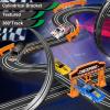 Slot Car Race Track for Kids with 4 Slot Cars, Dual Racing Electric Car Tracks Game Featuring Flash Bridge and Pendulum Toys Gifts for Boys Girls Age 6 7 8 Years Old view 4