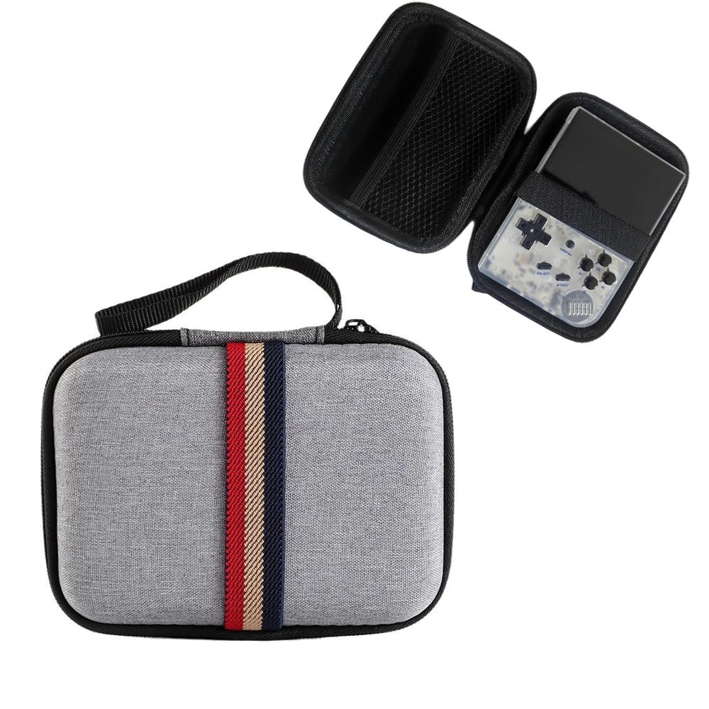 Carrying Case for Miyoo Mini Plus/for ANNBERNIC RG35XX,Portable Hard Travel Bag for Retro Handheld Game Console & Accessories,Game Console Storage Holder EVA Bag
