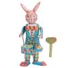 BAFOVY Retro Rabbit Clockwork Toys, Swinging Drumming Rabbit Wind Up Toy, Tinplate Rabbit Ornament for Home Collection, Parties, and Festivals view 1