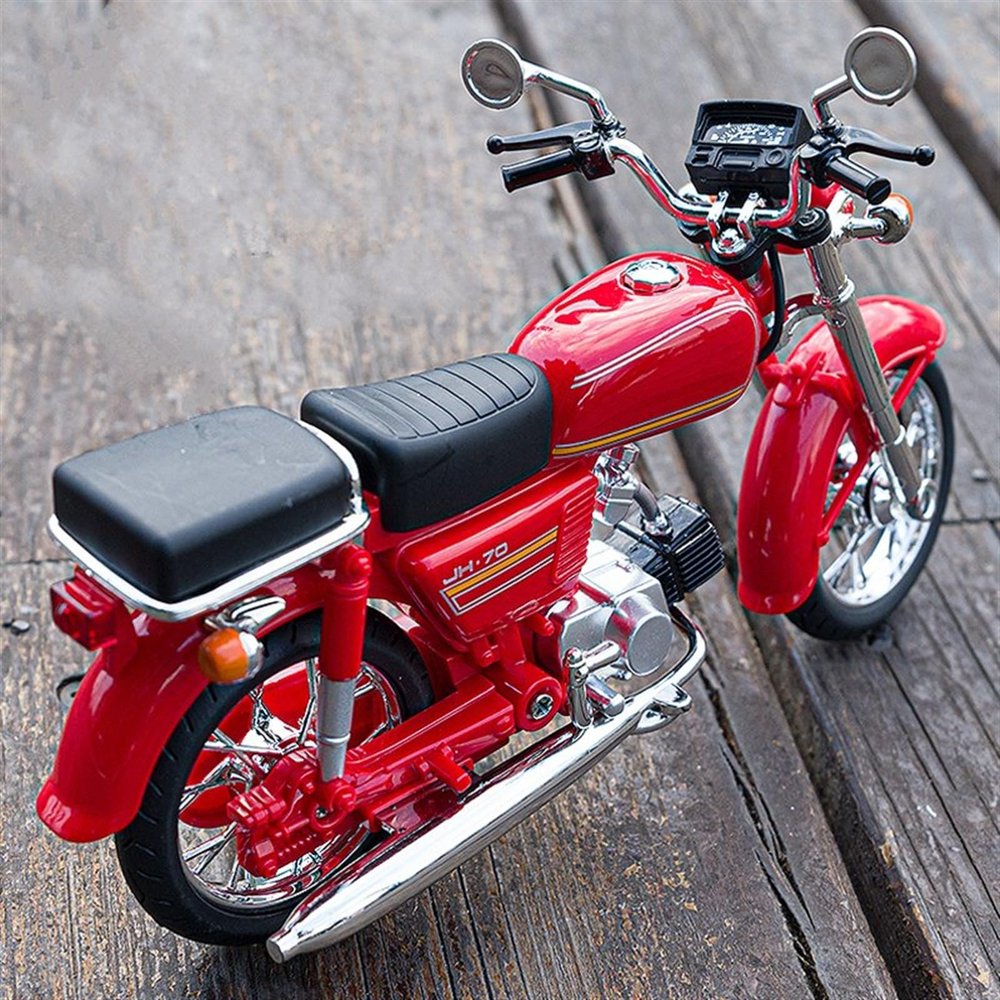 Collection 1/10 for H-ONDA JH-70 Motorcycle Simulation Diecast Model Collection Gift(Red Retail Box)