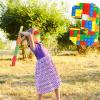 Building Blocks 3rd Birthday Party Decorations Number 3 Pinata with Pinata Stick & Blindfold for Kids Girls Boys Happy Birthday Building Block Theme Party Supplies Carnival Games view 4