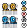 1.9" Beadlock Wheel Rim Extended Wheels Hubs for Axial SCX10 TRX4 TRX6 D90 4WD 1/10 RC Crawler Car Upgrade Parts(Silver Black 4PCS) view 2