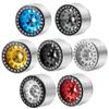 1.9" Beadlock Wheel Rim Extended Wheels Hubs for Axial SCX10 TRX4 TRX6 D90 4WD 1/10 RC Crawler Car Upgrade Parts(Silver Black 4PCS) view 3