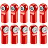 DAIHAOUU 10Pcs Aluminum Alloy M2 M2.5 Rod End Ball Head Joints Holder Tie Right-Hand Screw for RC Model Car Boat Airplane Trucks(M2.5 Red) view 1