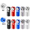 DAIHAOUU 10Pcs Aluminum Alloy M2 M2.5 Rod End Ball Head Joints Holder Tie Right-Hand Screw for RC Model Car Boat Airplane Trucks(M2.5 Red) view 2