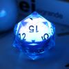 55mm LED D20 Dice,DNDND LED 20 Sided DND Dice with Gorgeous Gift Velvet Pouch for Dungeons and Dragons (Fish) view 1