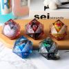 55mm LED D20 Dice,DNDND LED 20 Sided DND Dice with Gorgeous Gift Velvet Pouch for Dungeons and Dragons (Fish) view 4