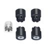4PCS M2 Wheel Nuts Cap Locking Hubs Hex Insert Lock Nut for 1/24 for Axial SCX24 for Deadbolt for Jeep for Gladiator for Ford Bronco Parts(Black) view 1