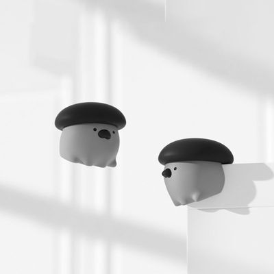 8Pcs Mushroom Corner Protector Baby - Desk Soft Corner Protectors Guards for Kids Safety - Cute Baby Table Corner Protector Cartoon for Various Furniture Styles (Black)