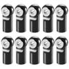DAIHAOUU 10Pcs Aluminum Alloy M2 M2.5 Rod End Ball Head Joints Holder Tie Right-Hand Screw for RC Model Car Boat Airplane Trucks(M2 Black) view 1