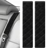 2Pcs Car Seat Belt Padding10.6In (27cm) Car Seat Belt Shoulder Strap Cover Car Accessories Interior,Soft Shoulder Strap Covers Seat Belt Protector Make Neck and Shoulders More Comfortable(Black) view 1
